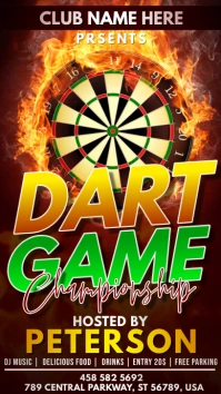 Dart Game championship Instagram Story template