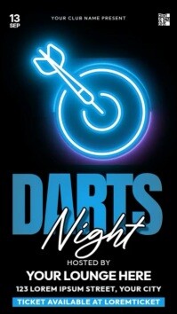 Hitam Darts Night Instagram Reel Template