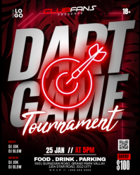 Dart Game Tournament Instagram Portrait template