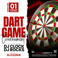Dart Game Tournament Instagram Post Video template