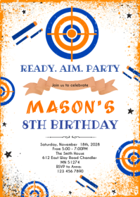 Blanco Birthday Party A6 Template