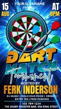 Dart match tournament Instagram Story template