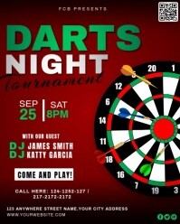 dart night ads Instagram Portrait template