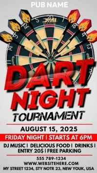 Dart Night Reel Instagram template