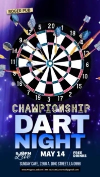 Dart Night Purple Instagram Story template