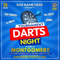 Dart Night Tournament Instagram Post template