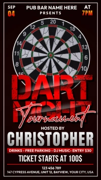 Dart Night Tournament Instagram Story template