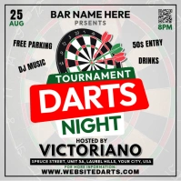 Dart Night Tournament Quadrado (1:1) template