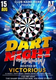 Dart Night Tournament A2 template