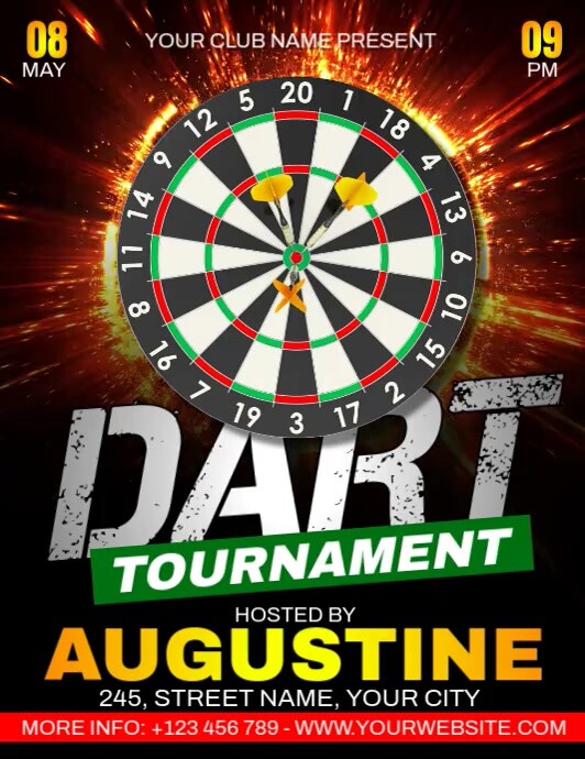 Dart Tournament Template PosterMyWall