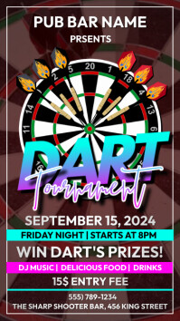 Dart Night Tournament Template | PosterMyWall