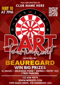 Dart Tournament A2 template