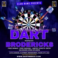 Dart Tournament Publicación de Instagram template
