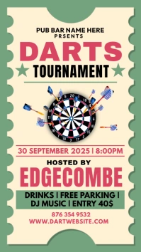 Dart Tournament Instagram Story template