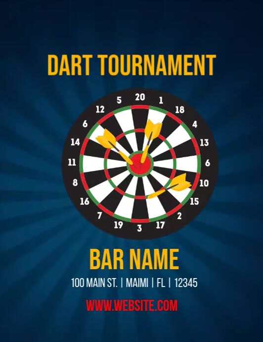 Dart Tournament Template PosterMyWall