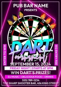 Dart Tournament A2 template