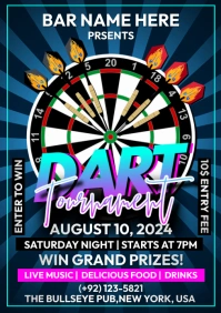Dart Tournament A1 template