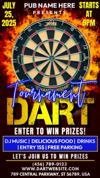 Dart Tournament Instagram Story template