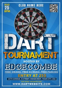 Dart Tournament A2 template