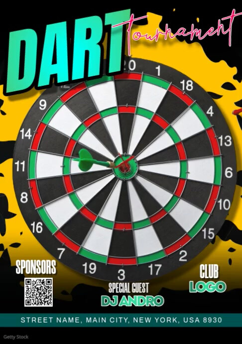 Dart Tournament Template PosterMyWall