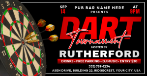 Dart Tournament Gambar Bersama Facebook template