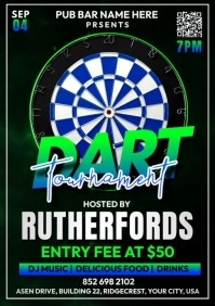 Dart Tournament A3 template