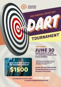 Dart Tournament Flyer A4 template