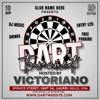 Dart Tournament Instagram Post template