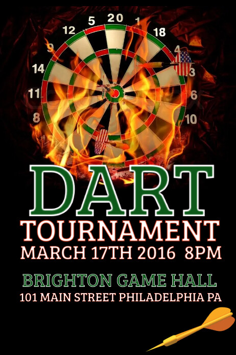 Dart Tournament Template PosterMyWall