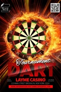 Dart Tournament Video โปสเตอร์ template