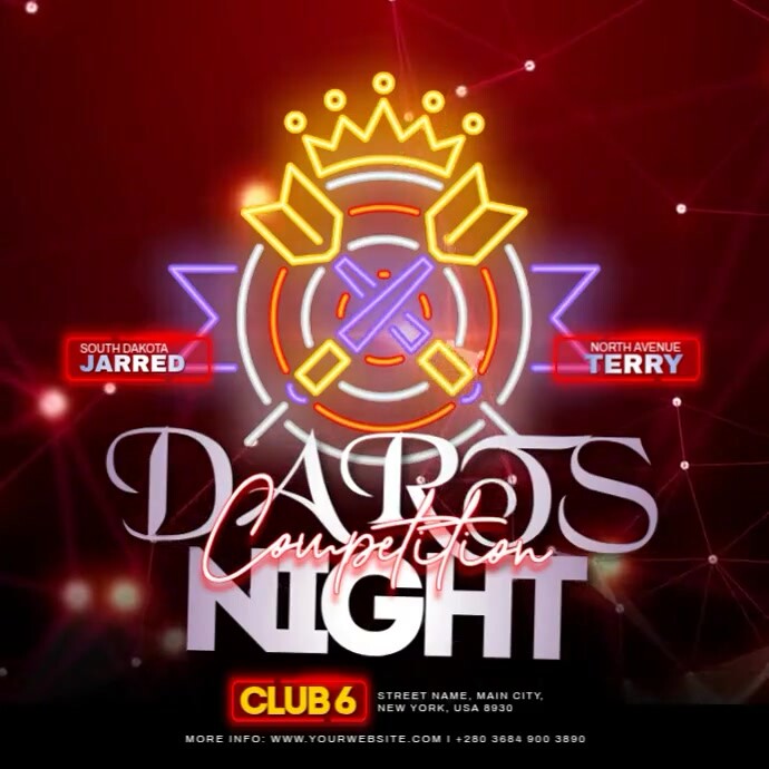 Competition Night Copy of Darts Competition Night | PosterMyWall