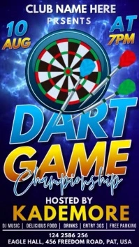 Darts Game championship WhatsApp Status template
