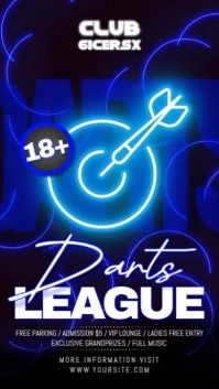 Darts League Instagram Story template
