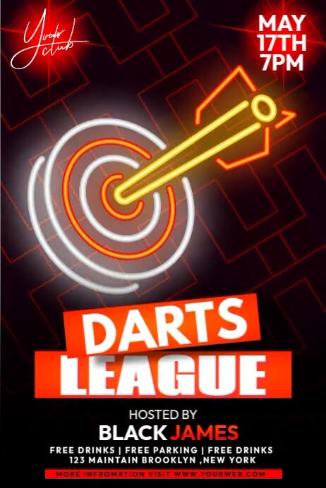 Darts League Template PosterMyWall