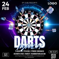 Darts Match Instagram-Beitrag template