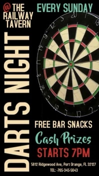 Darts Night Contest Digital Template
