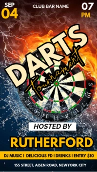 darts night Instagram Story template