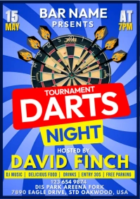 Darts Night A5 template