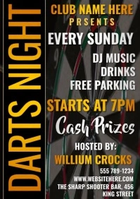 Darts Night A2 template