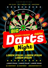 DARTS POSTER A4 template