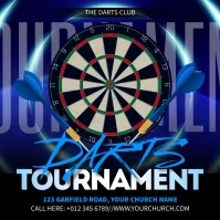 Darts Tournament Instagram Post template