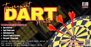 Darts Tournament ภาพที่แชร์บน Facebook template