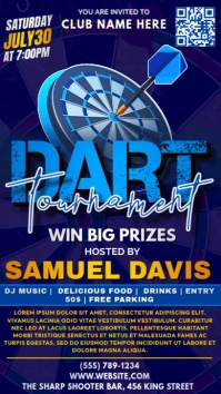 darts tournament Instagram Story template