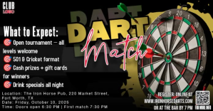 Darts Tournament ภาพที่แชร์บน Facebook template