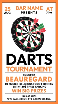 Darts Tournament instagram story Instagram-Story template