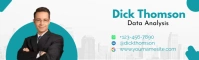 Data Analysis Template Banner Hiring Imagen de Fondo de LinkedIn