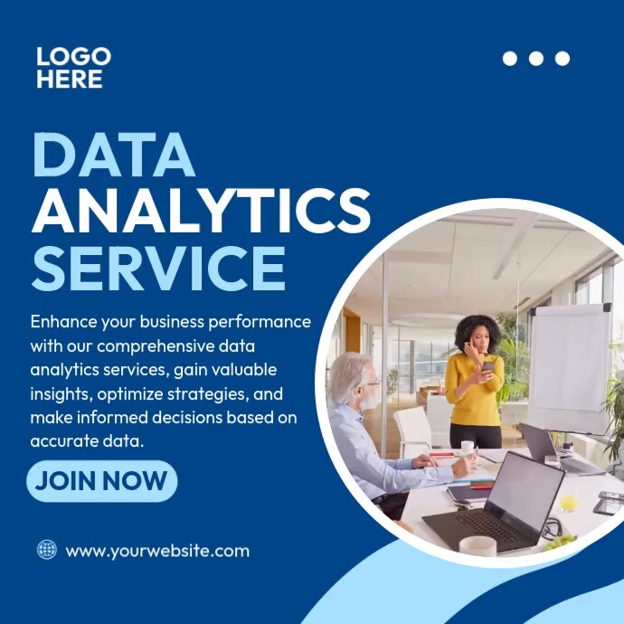 Data Analytics Service Template | PosterMyWall