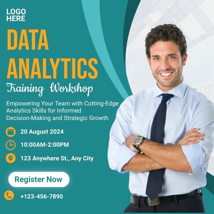 Data Analytics Training Workshop Template | PosterMyWall