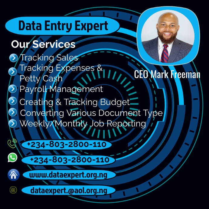 Plantilla de Data entry flyer | PosterMyWall