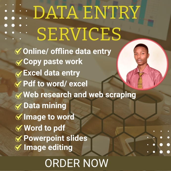 Data Entry Service Thumbnail Copy of Data entry services | PosterMyWall